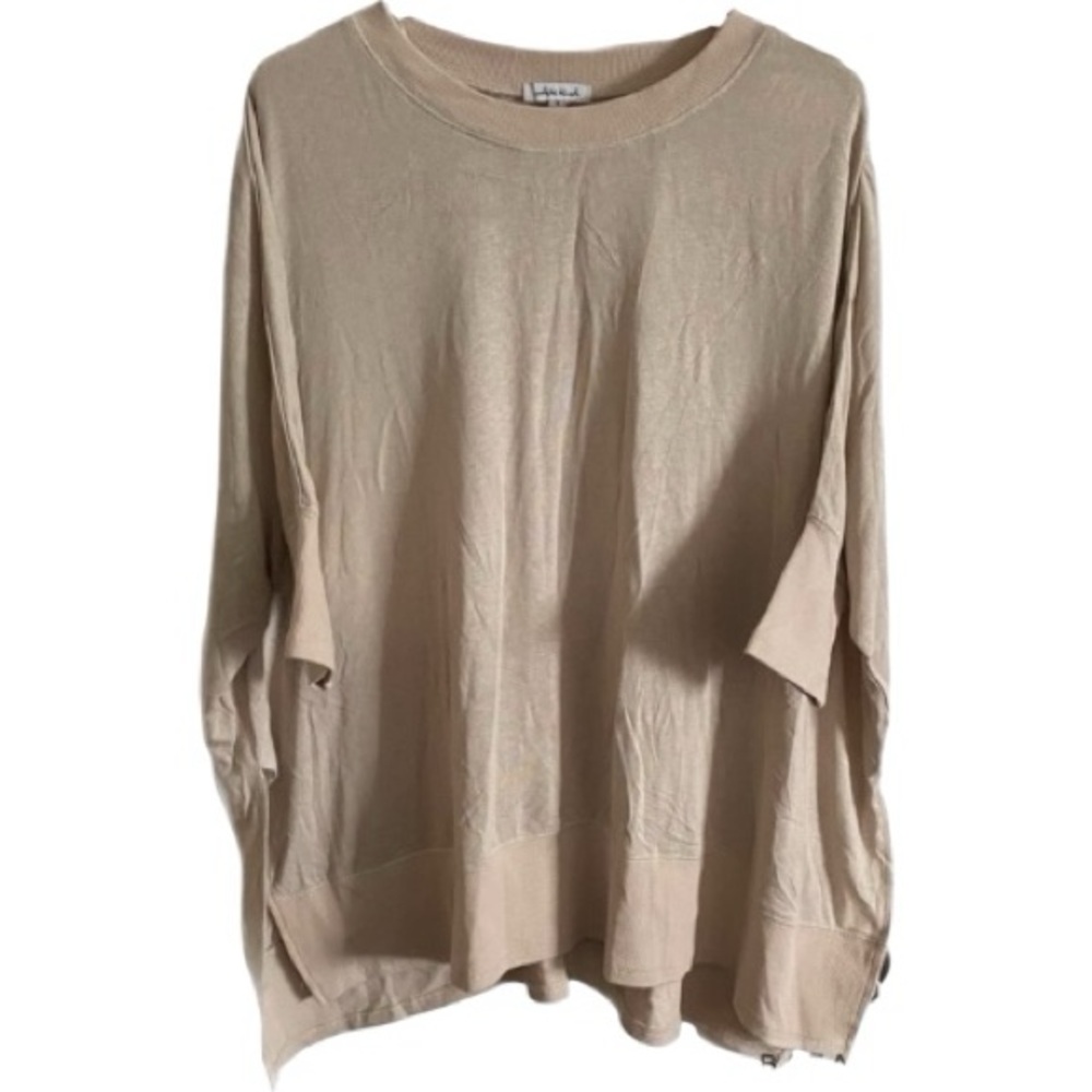 White Birch Top, Oversized, Grunge, Neutral, Sz S, Loungewear, minimalist